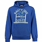 Men's Baltimore Ravens And Colts Mitchell x26 Ness Retro Pullover Hoodie - Royal,baseball caps,new era cap wholesale,wholesale hats